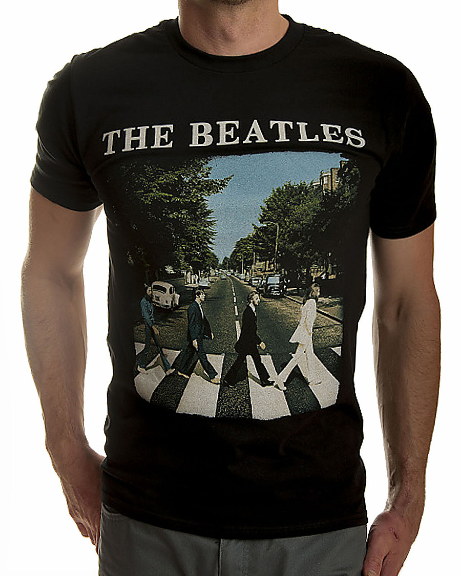 The Beatles T Shirt Abbey Road Logo Mens Musicwear T Shirts