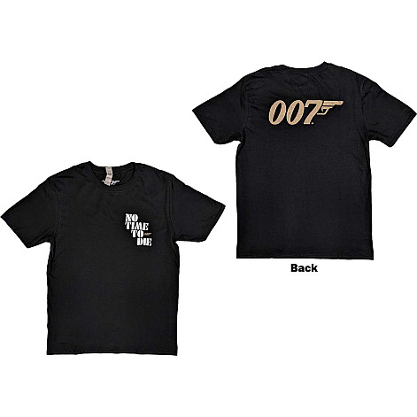 James Bond 007 t-shirt, No Time To Die & Logo Black, men´s