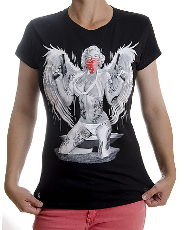 Marilyn Monroe t-shirt, Gangster With Wings Girly, ladies