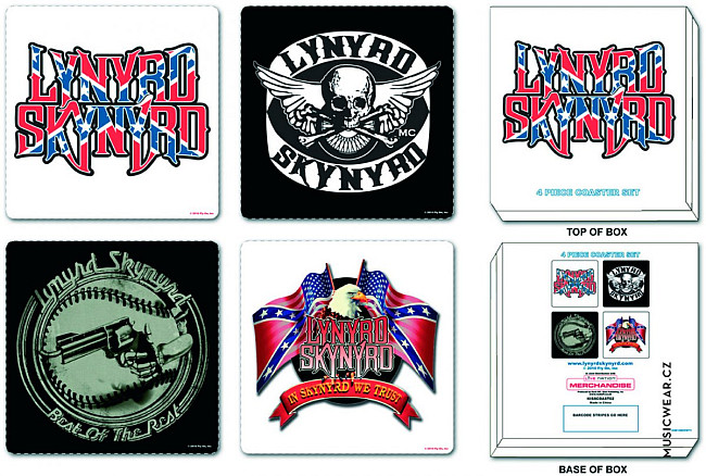 Lynyrd Skynyrd set korkových podtácků 4pcs, Mixed Designs