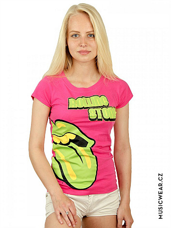 Rolling Stones t-shirt, Green Tongue, ladies