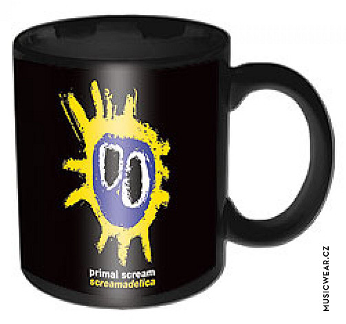 Primal Scream ceramics mug 250ml, Screamadelica Blk