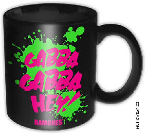 Ramones ceramics mug 320ml, Gabba Gabba Hey