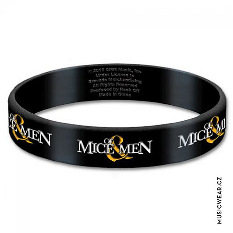 Of Mice And Men silikonový bracelet, Logo