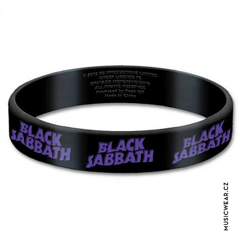 Black Sabbath silikonový bracelet, Logo