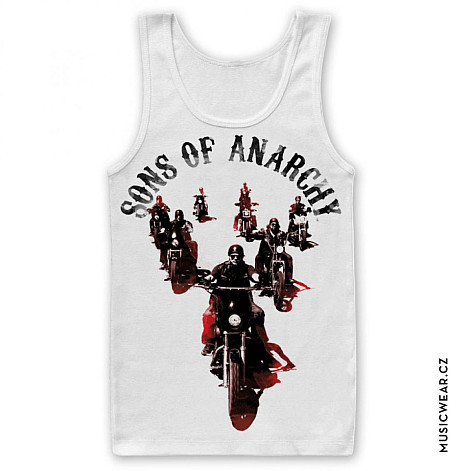 Sons of Anarchy tank top, Motorcycle Gang White, men´s