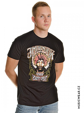 Jimi Hendrix t-shirt, Halo Black, men´s