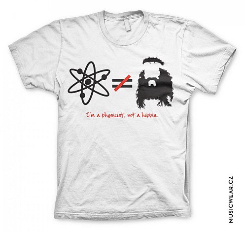 Big Bang Theory t-shirt, I´m A Physicist Not A Hippie, men´s