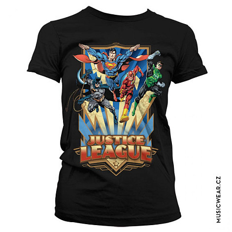 Justice League t-shirt, Team Up! Girly, ladies