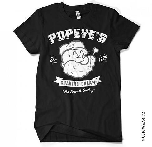 Pepek námořník t-shirt, Popeyes Shaving Cream, men´s