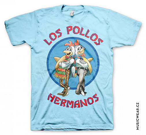 Breaking Bad t-shirt, Los Pollos Hermanos Skyblue, men´s