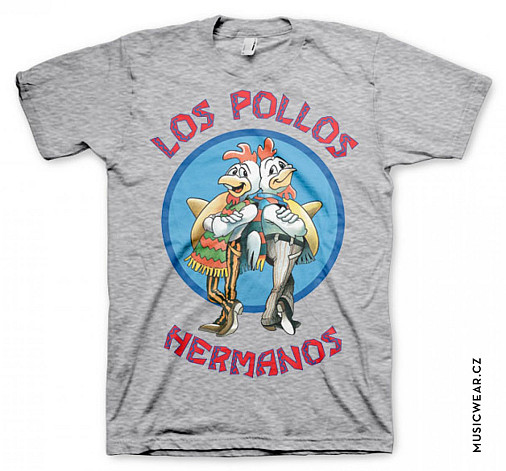 Breaking Bad t-shirt, Los Pollos Hermanos Grey, men´s