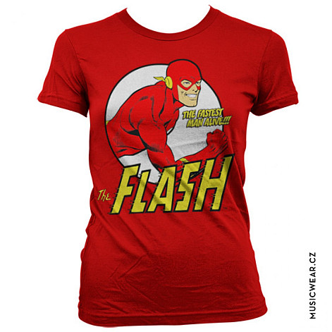 The Flash t-shirt, Fastest Man Alive Girly, ladies