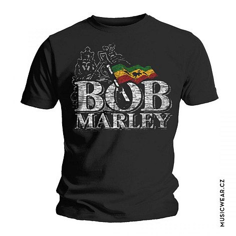 Bob Marley t-shirt, Distressed Logo, men´s