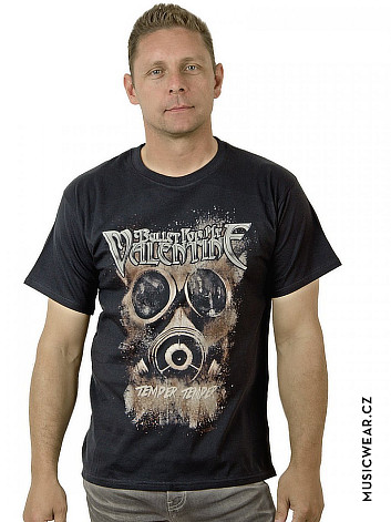 Bullet For My Valentine t-shirt, Temper Temper Gas Mask, men´s