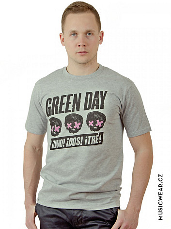 Green Day t-shirt, 3 Heads Better Than 1, men´s