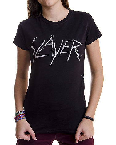 Slayer t-shirt, Scratchy Logo, ladies