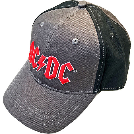 AC/DC snapback, Red Logo 2 tone Grey & Black