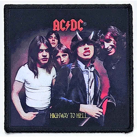 AC/DC tkaná patch/nažehlovačka PES 86 x 86 mm, Highway to Hell