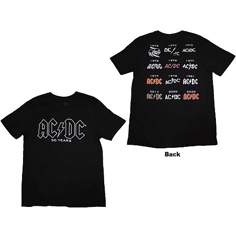 AC/DC t-shirt, Logo History BP Black, men´s