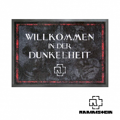 Rammstein velurová doormat s vinylovou podložkou 500 x 700 x 5 mm