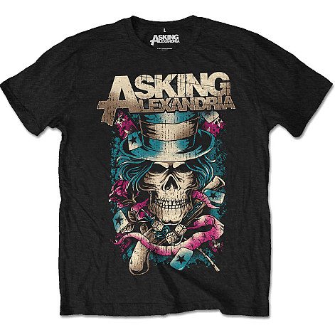 Asking Alexandria t-shirt, Hat Skull, men´s