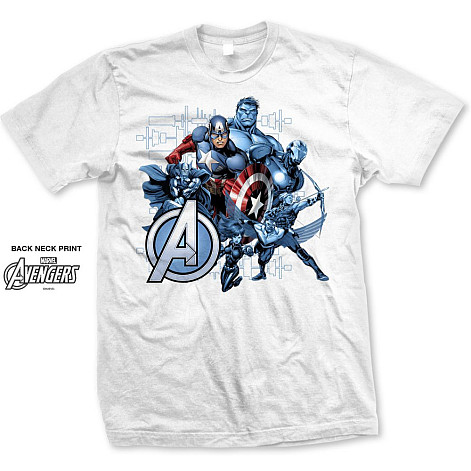 Marvel Comics t-shirt, Avengers Group White, men´s