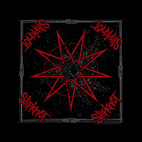 Slipknot scarf, Nine Pointed Star 55 x 55cm