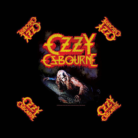 Ozzy Osbourne scarf, Bark at the Moon 55 x 55cm