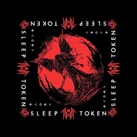 Sleep Token scarf 55 x 55cm, Take Me Back To Eden Black