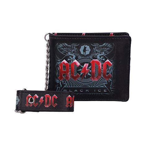 AC/DC purse 11 x 9 x 2 cm s řetízkem/ 220 g, Black Ice