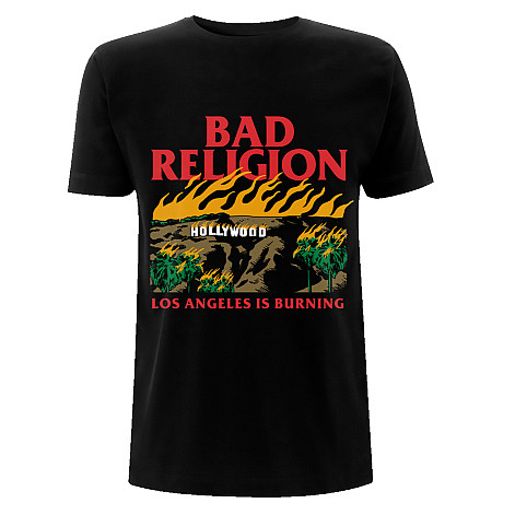 Bad Religion t-shirt, Burning Black, men´s