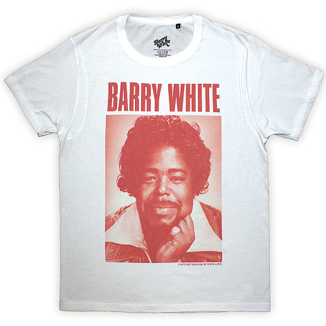 Barry White t-shirt, Box Photo White, men´s