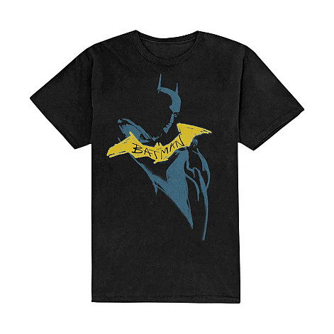 Batman t-shirt, The Batman Yellow Sketch Black, men´s