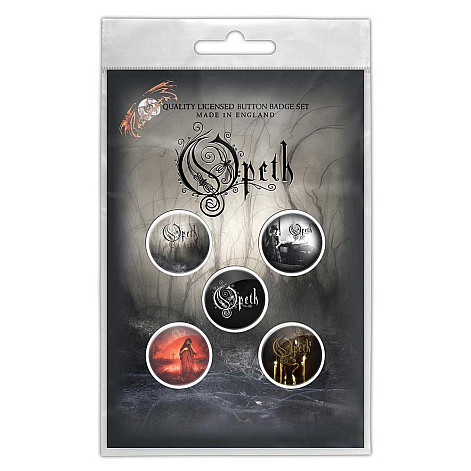 Opeth button badges – 5 pieces průměr 25 mm, Classic Albums