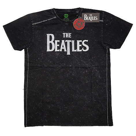 The Beatles t-shirt, Drop T Logo Snow Washed Black, men´s