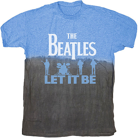 The Beatles t-shirt, Let It Be Split Dip-Dye Blue, men´s