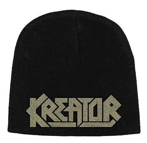 Kreator winter beanie cap, Kreator Logo Beige