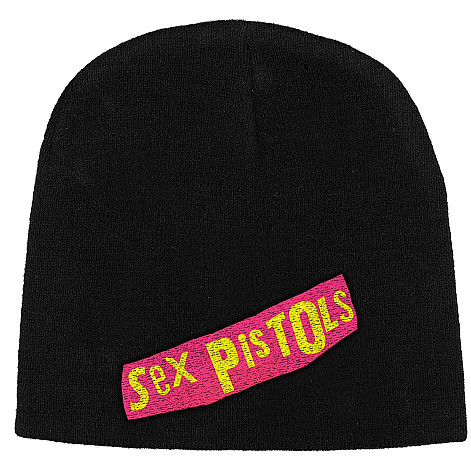 Sex Pistols winter beanie cap, Logo Black