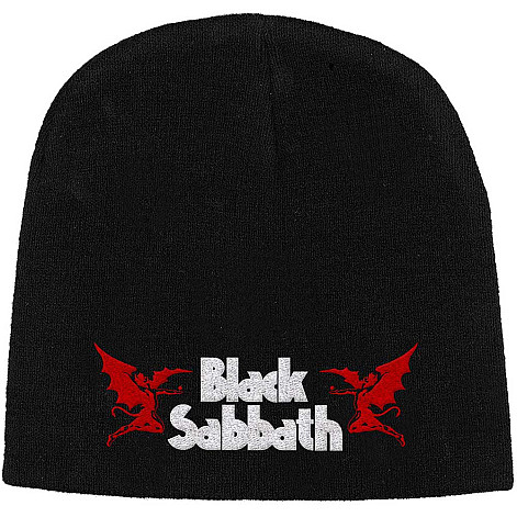 Black Sabbath winter beanie cap, Logo & Devils Black, unisex