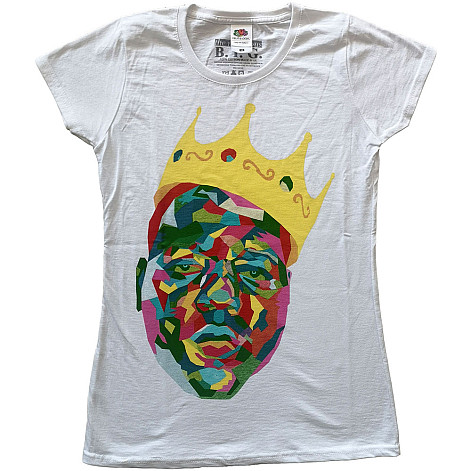 Notorious B.I.G. t-shirt, Crown White, ladies