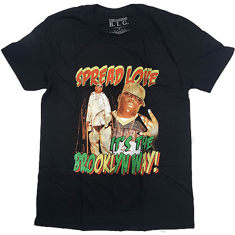 Notorious B.I.G. t-shirt, Spread The Love Black, men´s