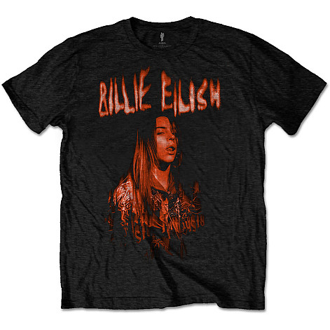 Billie Eilish t-shirt, Spooky Logo Black, men´s