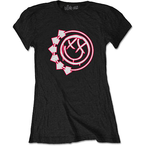 Blink 182 t-shirt, Six Arrow Smiley Girly, ladies