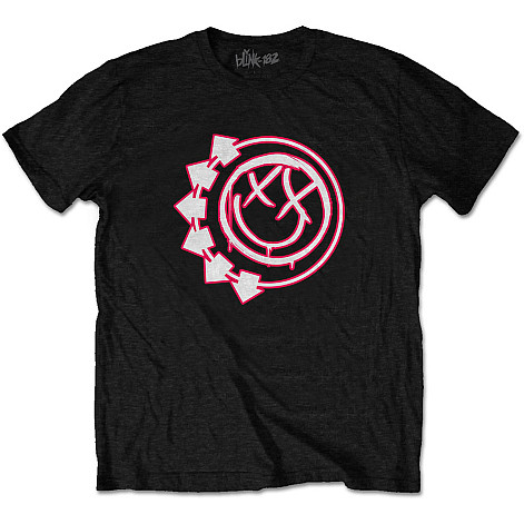 Blink 182 t-shirt, Six Arrow Smiley, men´s