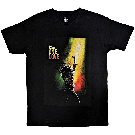 Bob Marley t-shirt, One Love Movie Poster Black, men´s