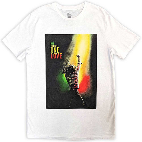 Bob Marley t-shirt, One Love Movie Poster White, men´s