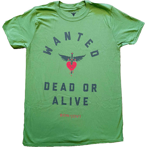 Bon Jovi t-shirt, Wanted Green, men´s