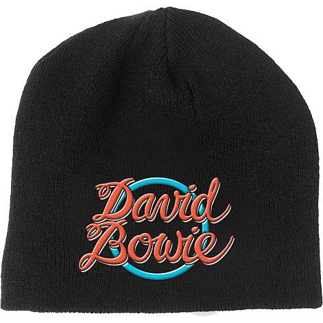 David Bowie winter beanie cap, 1978 World Tour Logo