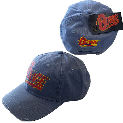 David Bowie snapback, Flash Logo Denim Blue